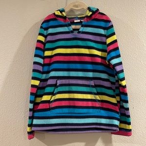 1989 Place multicolored striped girls hoodie, size M 7/8